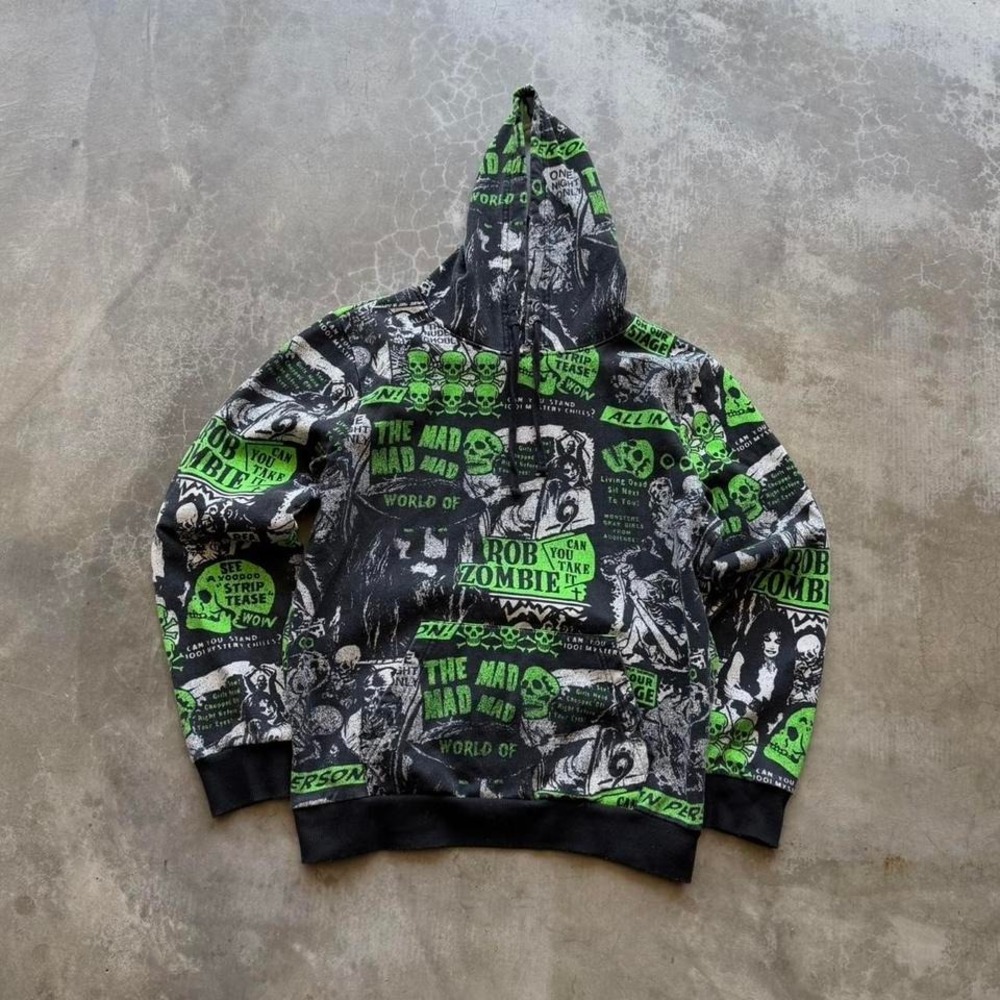 Rob Zombie all over print band merch sweatshirt